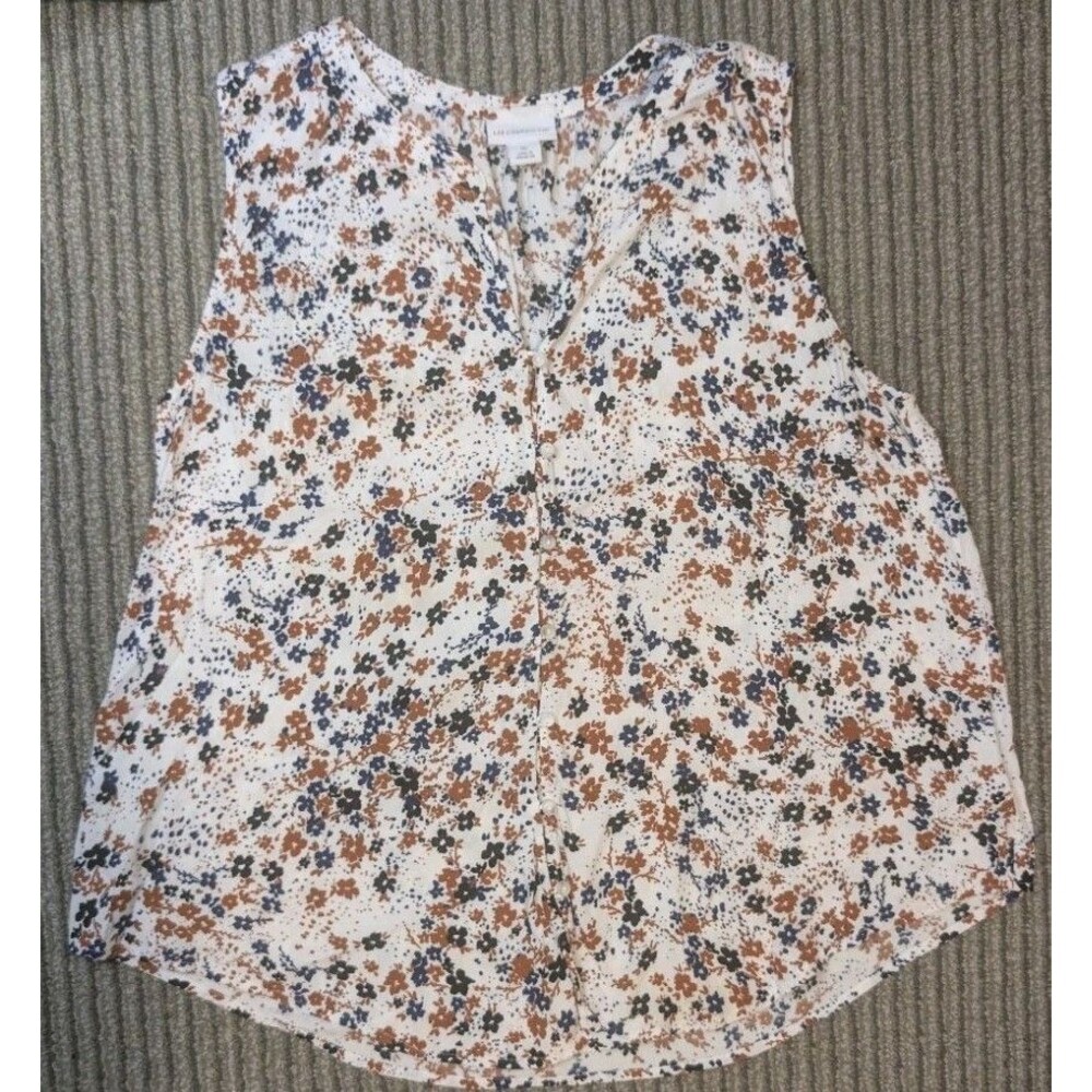 Liz Claiborne Split V-Neck Sleeveless Size.XL